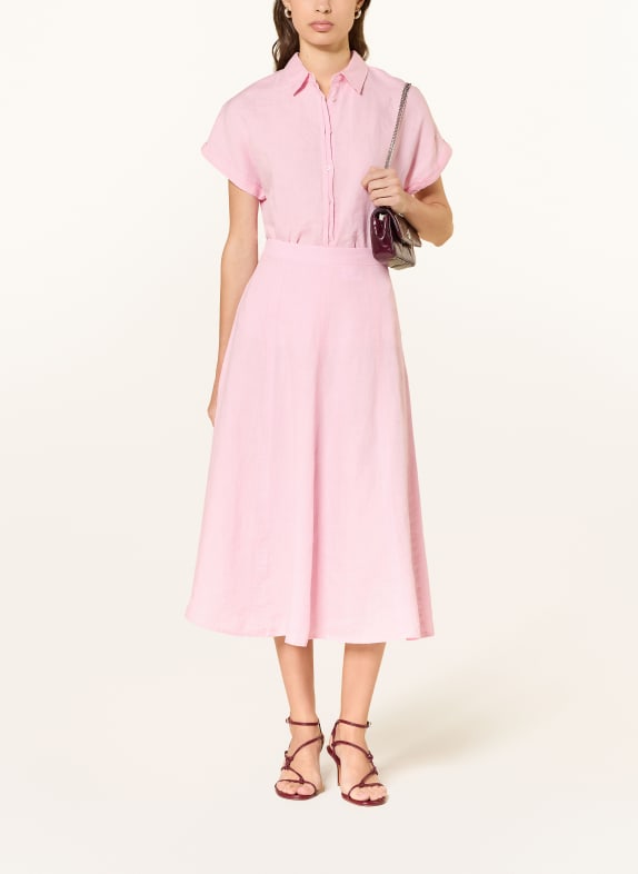 (THE MERCER) N.Y. linnen rok ROZE