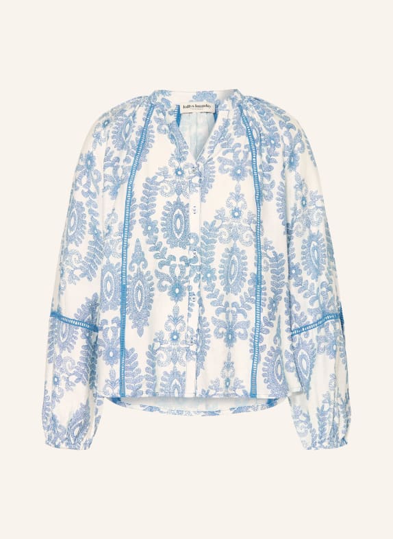 lollys laundry VEROLL blouse BLUE / WHITE