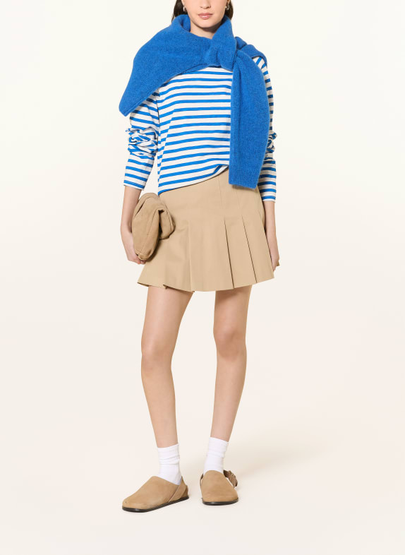 lollys laundry Longsleeve LIVALL BLAU / WEISS