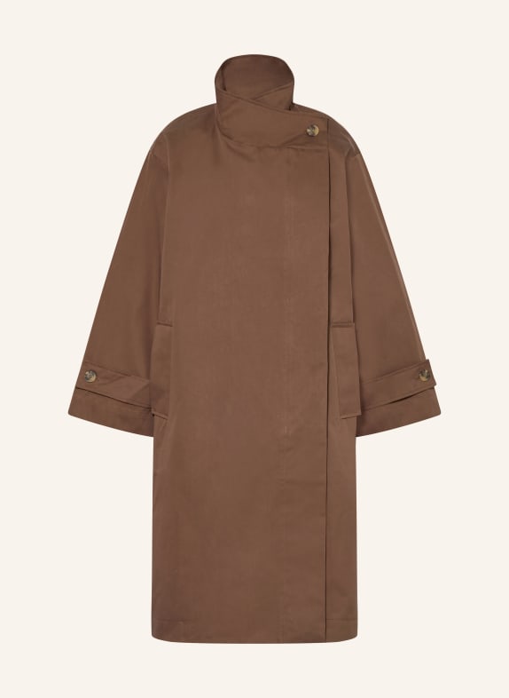 lollys laundry RUSSILL trench coat DARK BROWN