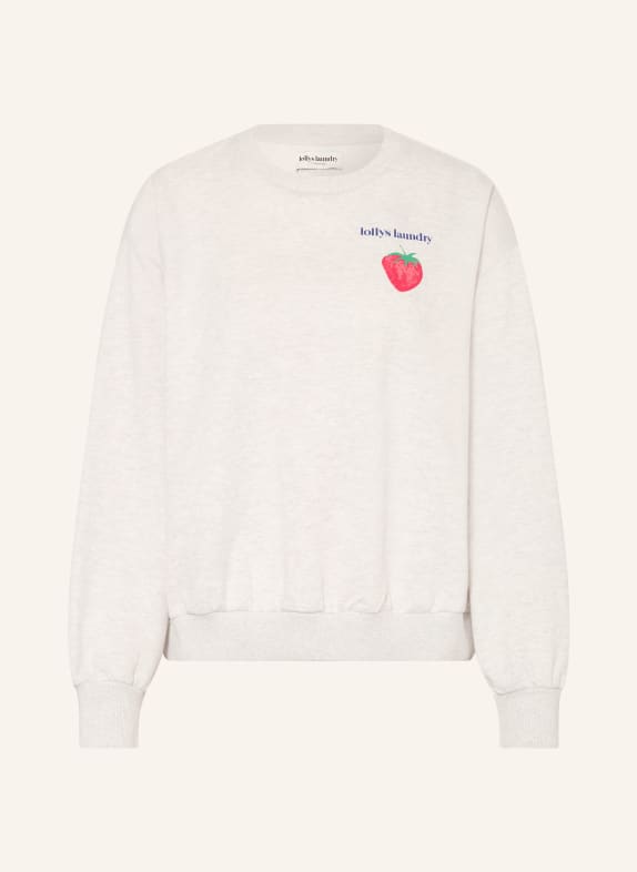 lollys laundry SYDNEYLL sweatshirt LIGHT GRAY / RED / DARK BLUE