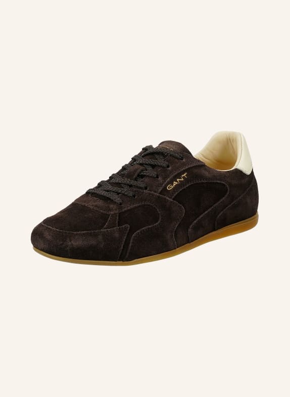 GANT Sneaker SPERLY DARK BROWN / GOLD / CREAM