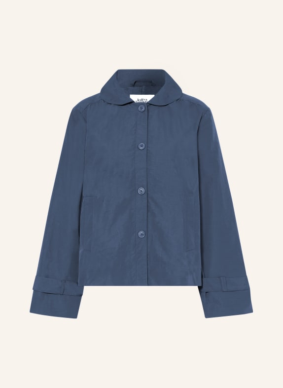 lollys laundry Box jacket VIOLALL DARK BLUE