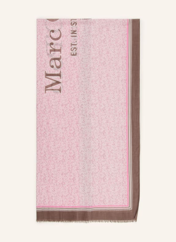 Marc O'Polo Schal HELLROSA / BRAUN / CREME
