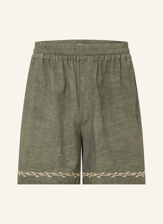 ISABEL MARANT Jerseyshorts ZILAN OLIV / BEIGE