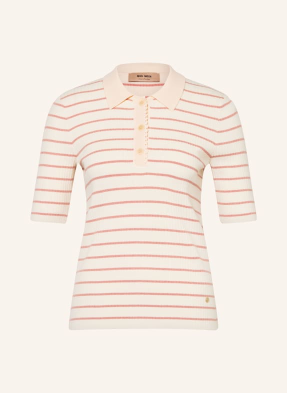 MOS MOSH Pletené polo tričko MMCALIZ RŮŽOVÁ / REŽNÁ