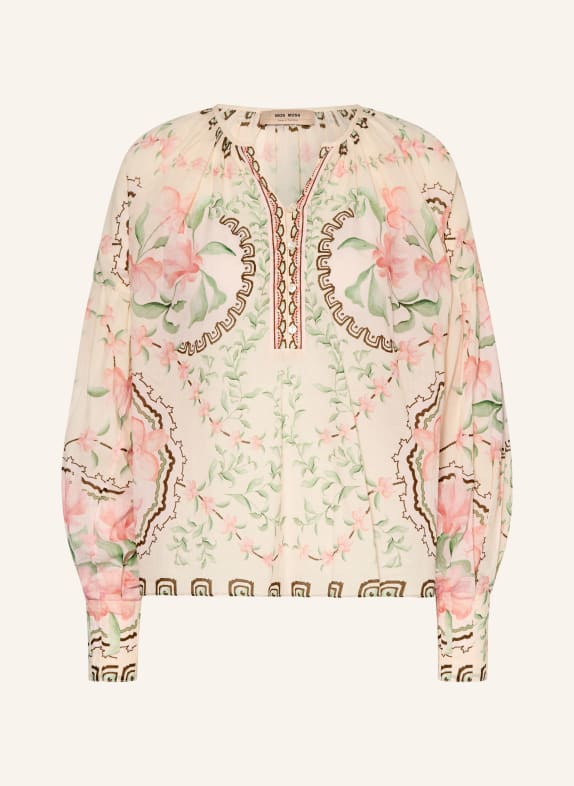 MOS MOSH Blouse shirt MMWYLDE ECRU / SALMON / GREEN