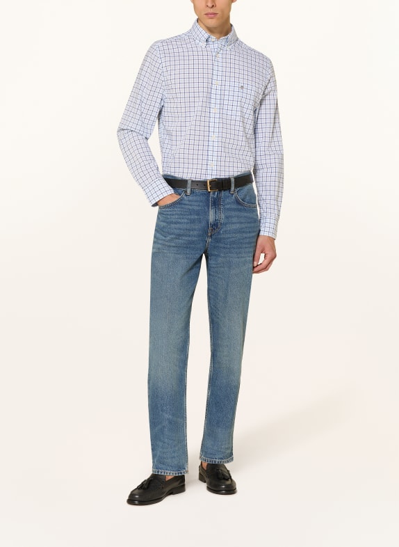 GANT Overhemd Regular Fit WIT / LICHTBLAUW / BLAUW