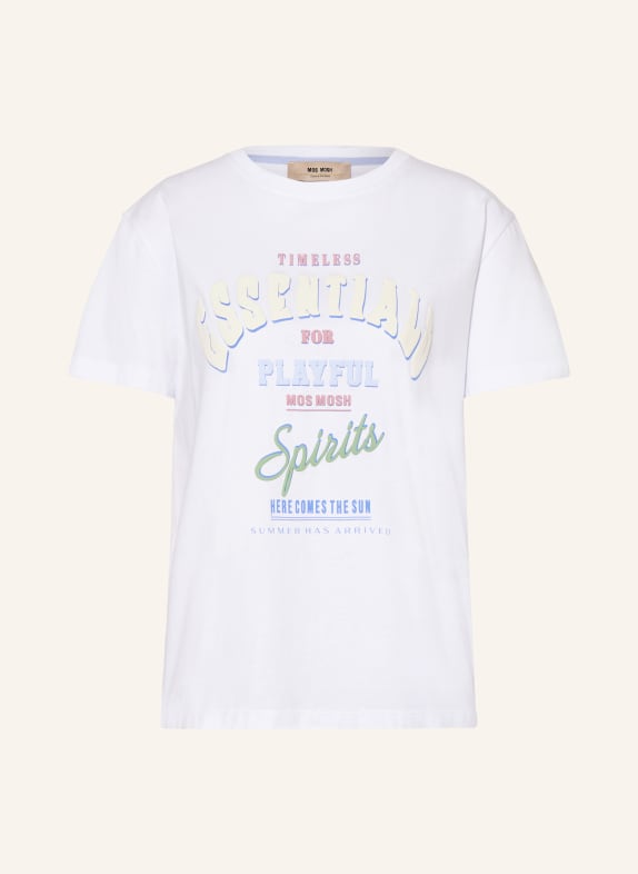 MOS MOSH Tričko MMRAFT BÍLÁ / RŮŽOVÁ / TMAVĚ MODRÁ