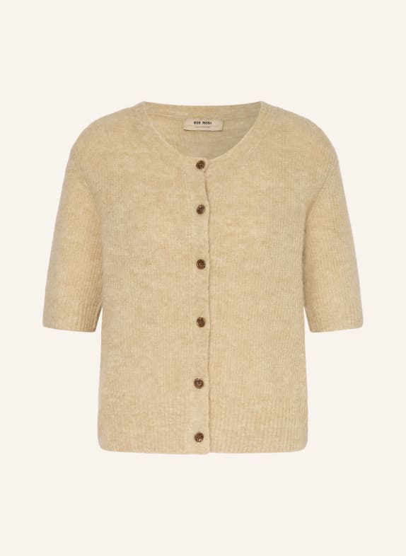 MOS MOSH Svetr MMTHORA s alpakou SVĚTLE HNĚDÁ