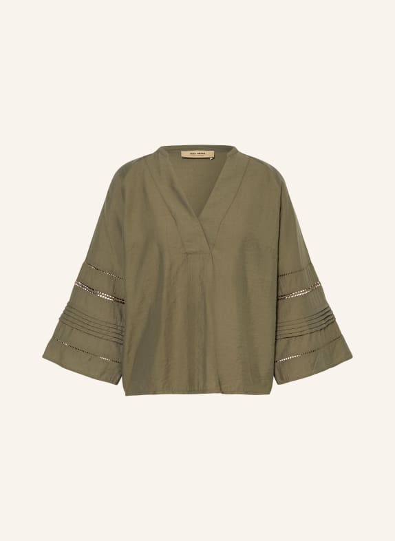 MOS MOSH MMALEYSA NILA blouse shirt with 3/4 sleeves OLIVE