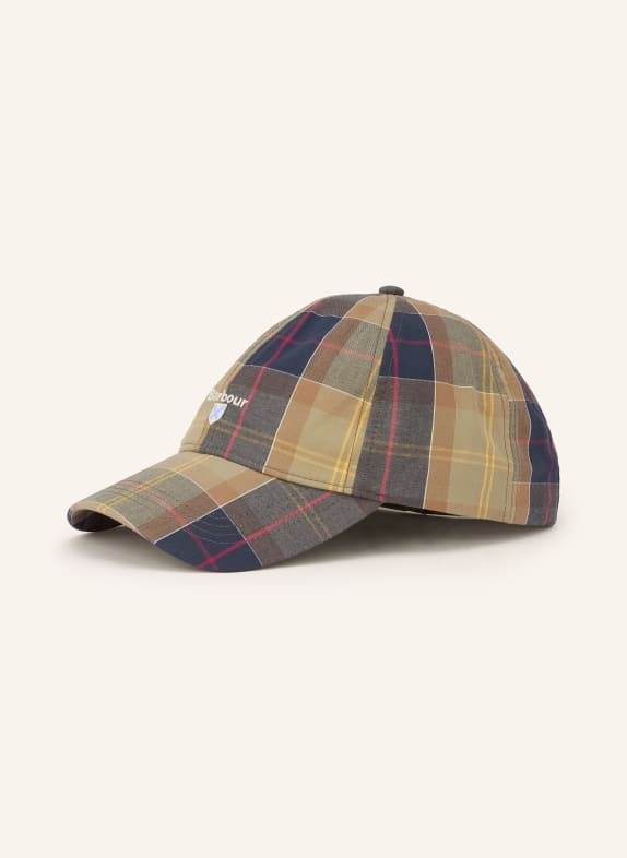 Barbour Cap TARTAN KHAKI / DUNKELROT / BLAU