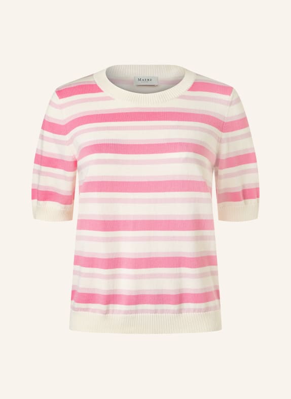 MAERZ MUENCHEN pletené tričko RŮŽOVÁ / RŮŽOVÁ / BÍLÁ