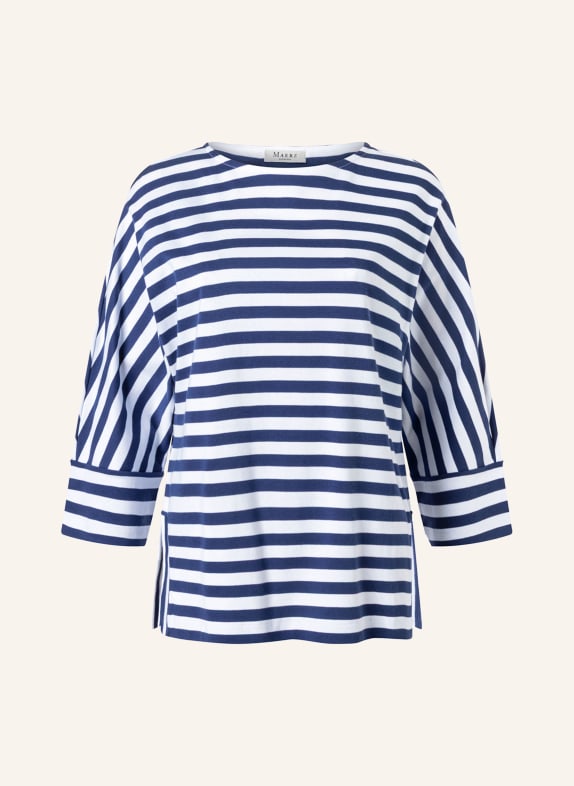 MAERZ MUENCHEN Tričko s 3/4 rukávem TMAVĚ MODRÁ / BÍLÁ