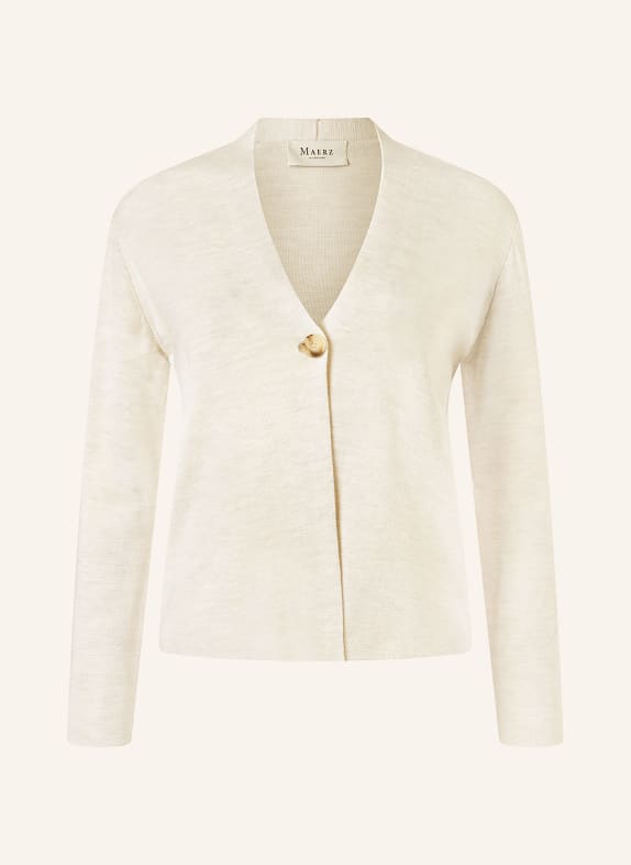 MAERZ MUENCHEN Svetr z merino vlny KRÉMOVÁ