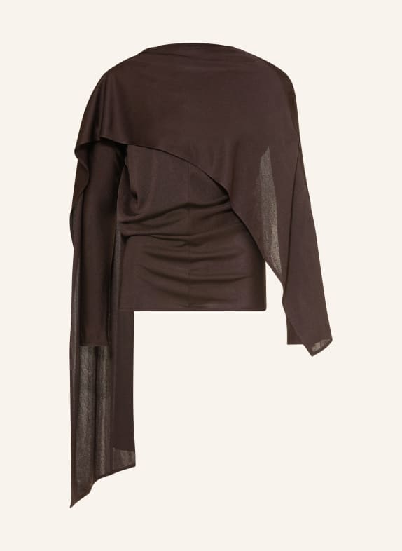 BOSS Longsleeve EBIRIS MARRON FONCÉ