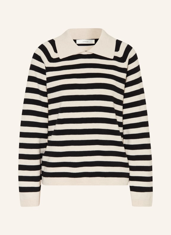 InWear Svetr MADIEIW ČERNÁ / KRÉMOVÁ