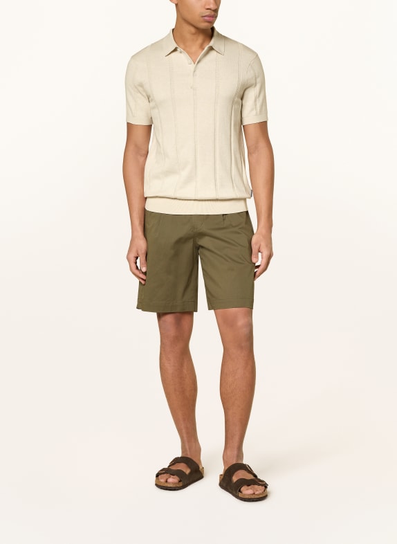 Barbour Strikket poloshirt WELLBURN CREME