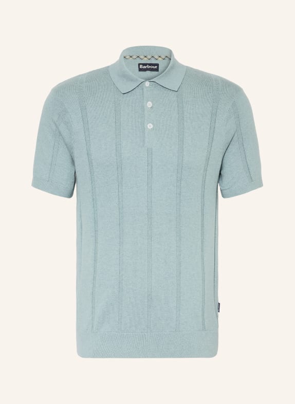 Barbour Strick-Poloshirt WELLBURN MINT