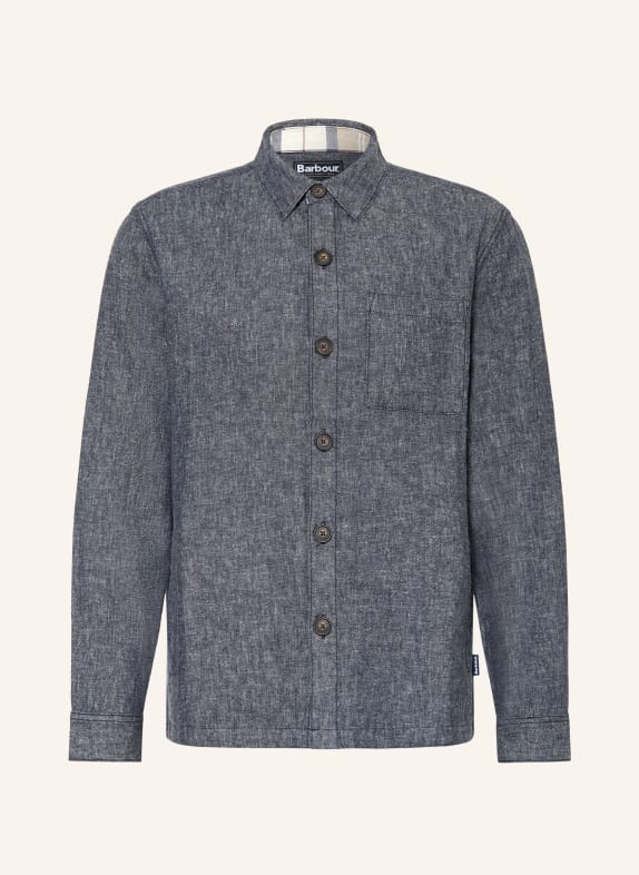 Barbour STILLWATER overshirt with linen DARK BLUE
