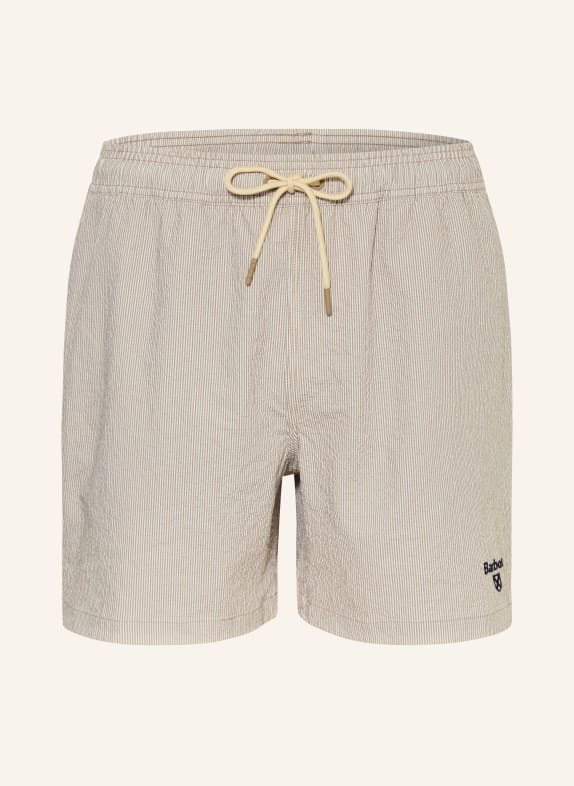 Barbour Short de bain SOMERSET BEIGE / ÉCRU