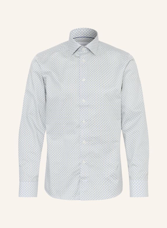 ETON Hemd Slim Fit OLIV / BLAUGRAU / WEISS