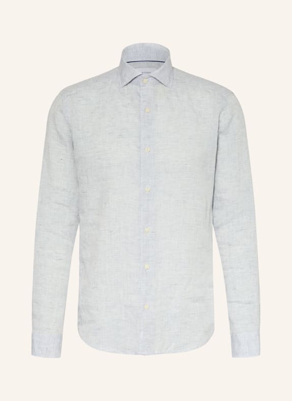 ETON Lněná košile Casual Fit TMAVĚ MODRÁ