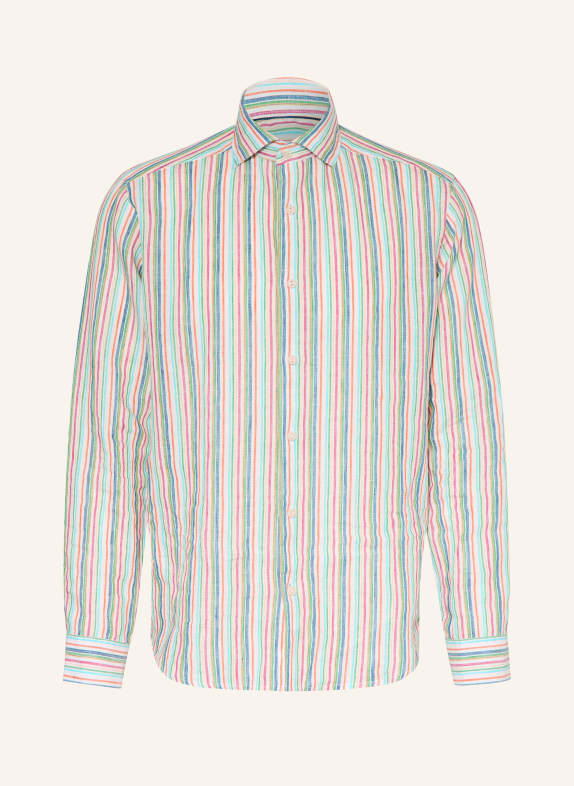 ETON Leinenhemd Casual Fit WEISS / ROT / DUNKELBLAU