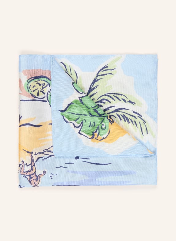 ETON pocket square GREEN / LIGHT BROWN / LIGHT BLUE