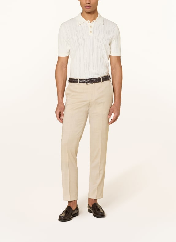 BALDESSARINI Gebreid poloshirt CRÈME