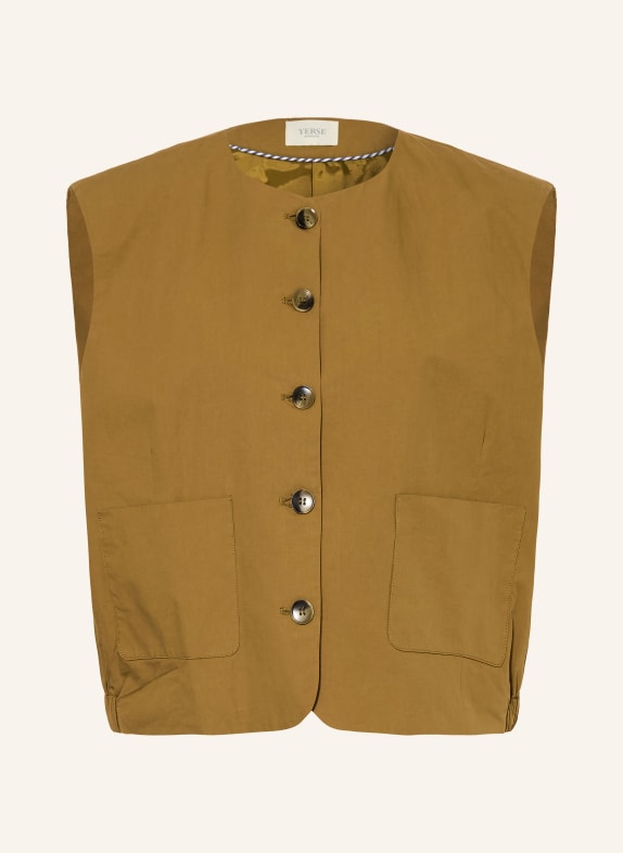 YERSE Blazer vest CARLI OLIJF