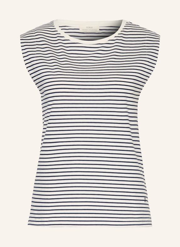 YERSE Top ECRU / DARK BLUE