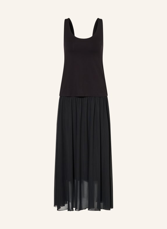 YERSE Jurk TWIN in verschillende materialen ZWART