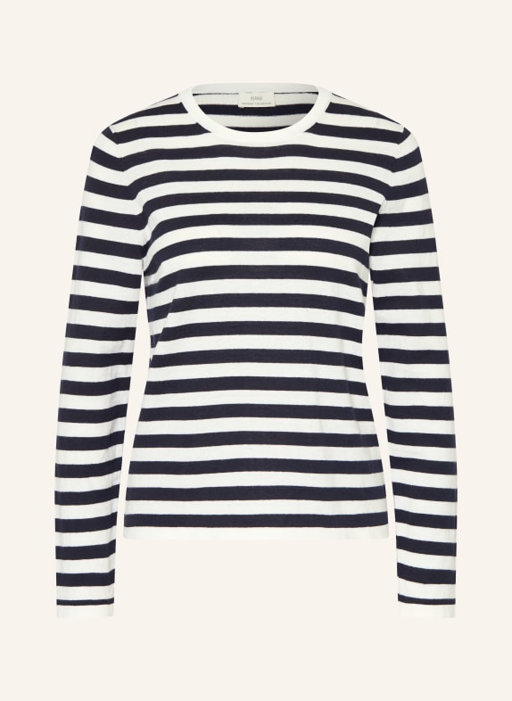 YERSE Svetr OCLARINS TMAVĚ MODRÁ / BÍLÁ