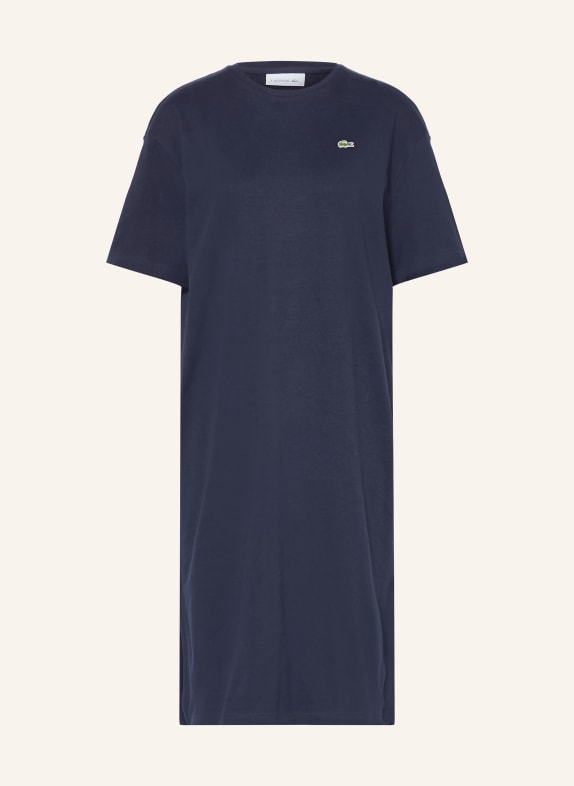 LACOSTE jerseyové šaty TMAVĚ MODRÁ