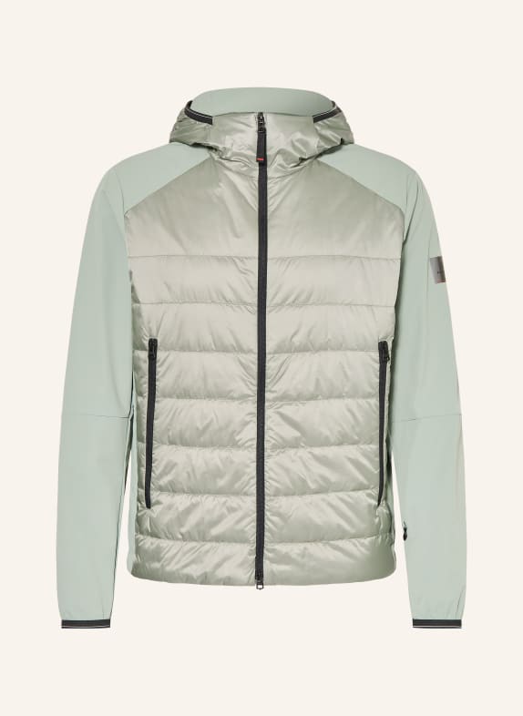 FIRE+ICE KEGAN hybrid quilted jacket LIGHT GREEN / BLACK
