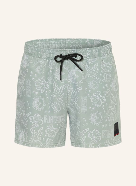 FIRE+ICE NELSON2 swim shorts LIGHT GREEN / WHITE