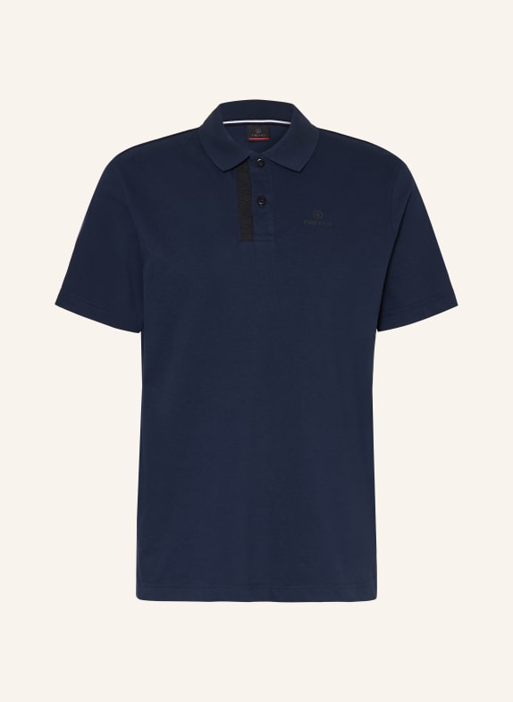 FIRE+ICE Koszulka polo z pikowanym wzorem RAMON4 GRANATOWY