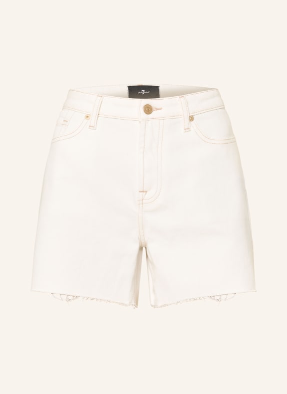 7 for all mankind MONROE denim shorts MKY White