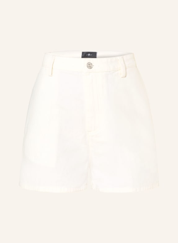 7 for all mankind denim shorts LNI White