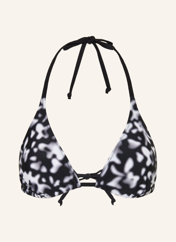 FIRE+ICE Triangel-Bikini-Top GABY3 SCHWARZ / HELLGRAU / WEISS
