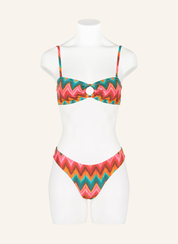 BANANA MOON Brazilian bikinibroekje TUPA NALIKA met glittergaren ORANJE / ROZE / PETROL