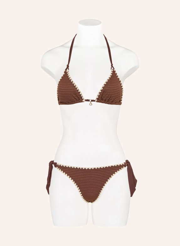 BANANA MOON Triangel-bikinitop NUCO DAKOTA BRUIN / CRÈME