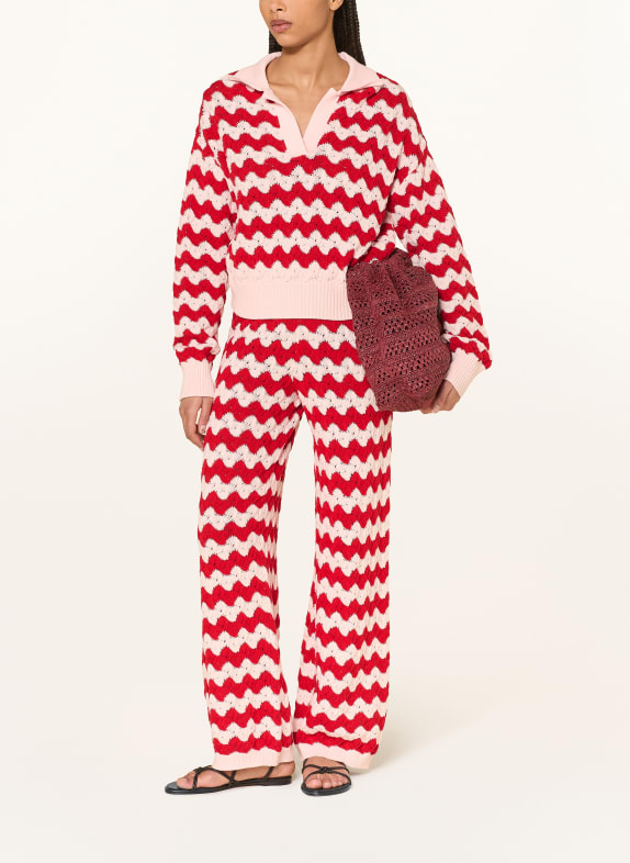 MRS & HUGS trui ROOD / ROZE