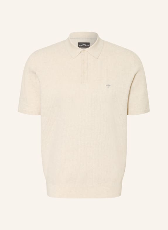 FYNCH-HATTON Strick-Poloshirt ECRU