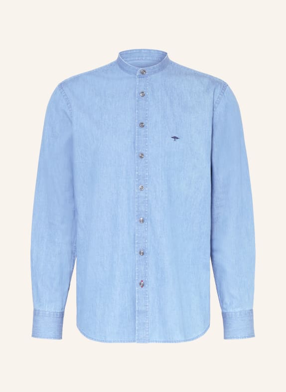 FYNCH-HATTON Koszula jeansowa o regularnym kroju z stójką NIEBIESKI