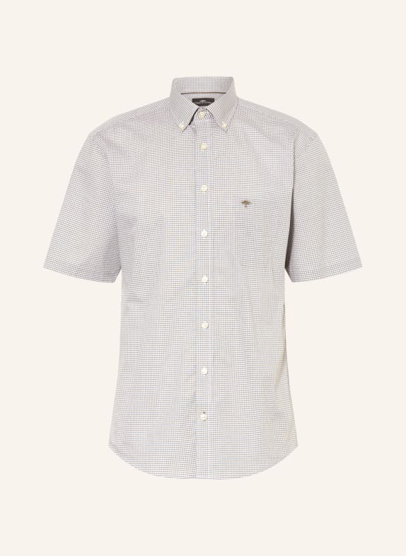 FYNCH-HATTON Chemise à manches courtes coupe classique VERT / BLANC