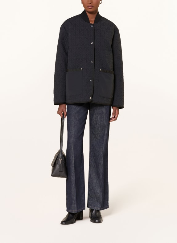 MOOSE KNUCKLES quilted jacket BLACK