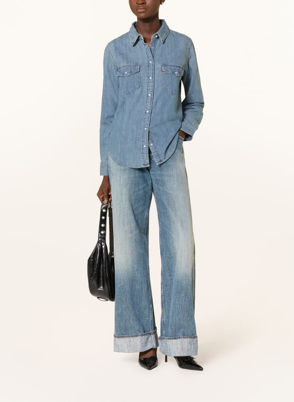 G-Star Wide Leg Jeans ROXX H928 antique faded patina blue