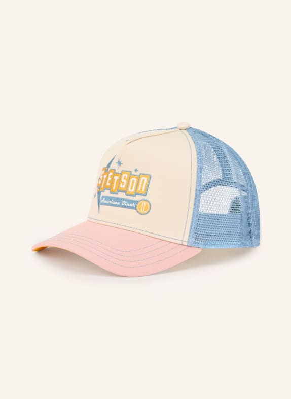 STETSON cap LIGHT BLUE / LIGHT PINK / ECRU